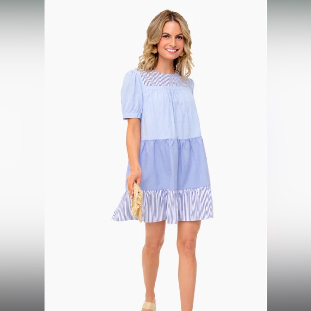 Pomander Place Tuckernuck Blue Quinn Dress size L NWOT